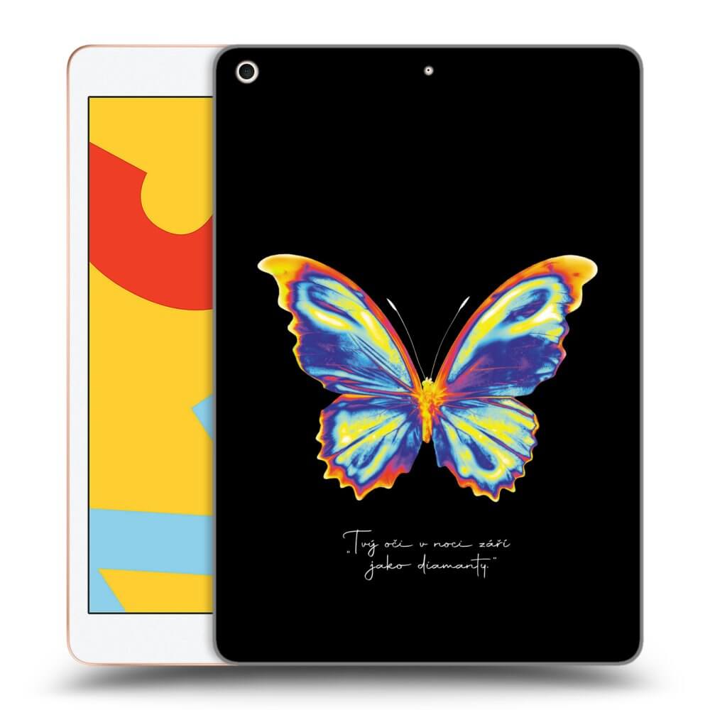 Picasee silikónový prehľadný obal pre Apple iPad 10.2" 2019 (7. gen) - Diamanty Black