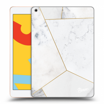 Obal pre Apple iPad 2019 (7. gen) - White tile