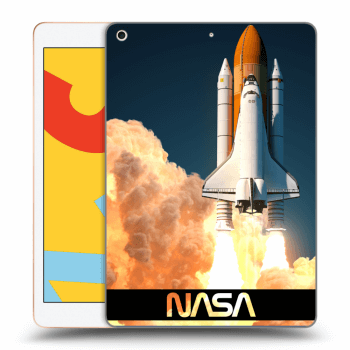 Picasee silikónový prehľadný obal pre Apple iPad 10.2" 2019 (7. gen) - Space Shuttle