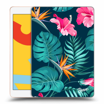 Obal pre Apple iPad 2019 (7. gen) - Pink Monstera