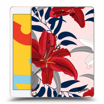 Obal pre Apple iPad 10.2" 2019 (7. gen) - Red Lily