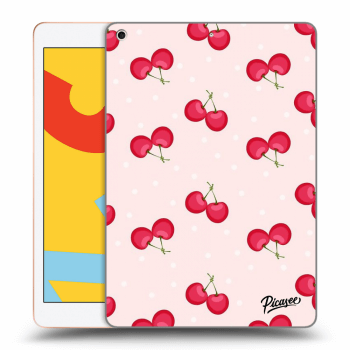 Picasee silikónový prehľadný obal pre Apple iPad 10.2" 2019 (7. gen) - Cherries