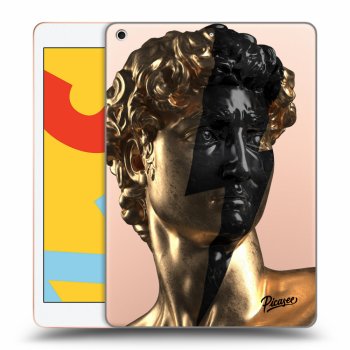 Picasee silikónový prehľadný obal pre Apple iPad 10.2" 2019 (7. gen) - Wildfire - Gold
