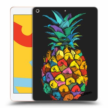 Picasee silikónový čierny obal pre Apple iPad 10.2" 2019 (7. gen) - Pineapple