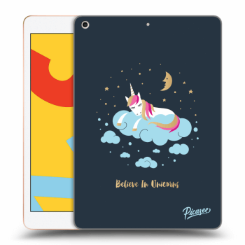 Picasee silikónový prehľadný obal pre Apple iPad 10.2" 2019 (7. gen) - Believe In Unicorns