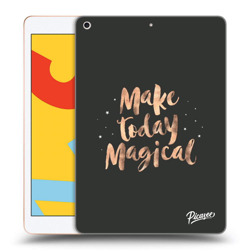 Picasee silikónový čierny obal pre Apple iPad 10.2" 2019 (7. gen) - Make today Magical