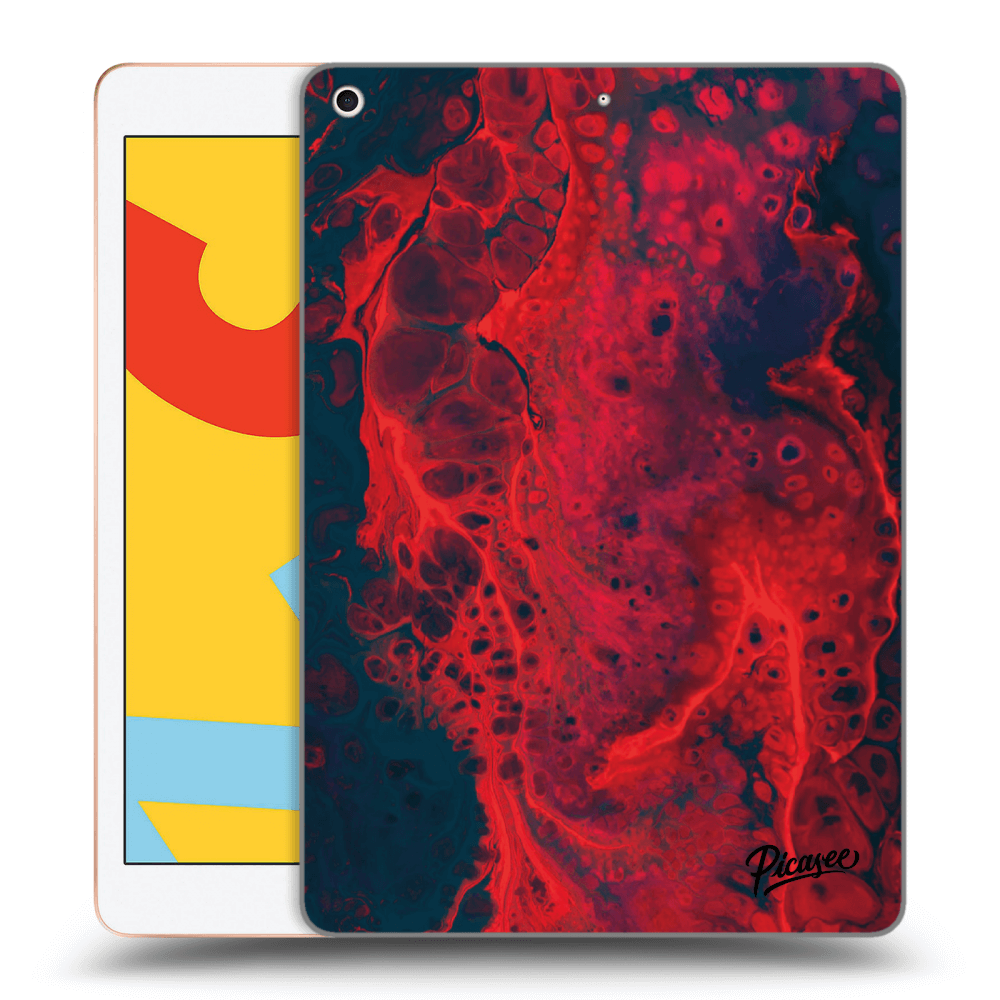 Picasee silikónový čierny obal pre Apple iPad 10.2" 2019 (7. gen) - Organic red