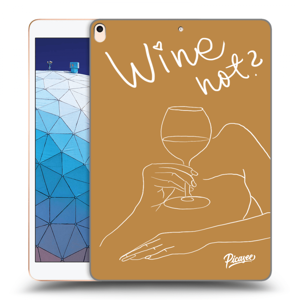 Picasee silikónový prehľadný obal pre Apple iPad Air 10.5" 2019 (3.gen) - Wine not