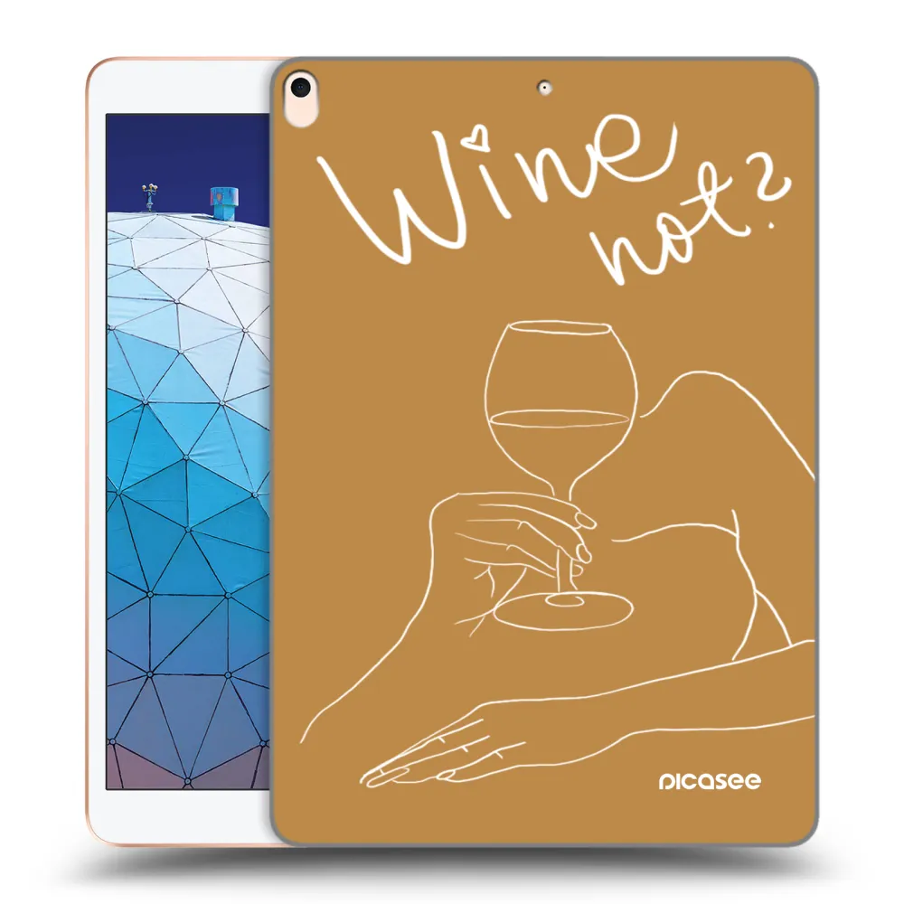 Picasee silikónový prehľadný obal pre Apple iPad Air 10.5" 2019 (3.gen) - Wine not