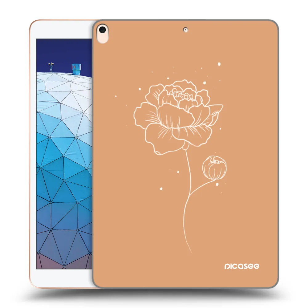 Picasee silikónový prehľadný obal pre Apple iPad Air 10.5" 2019 (3.gen) - Peonies