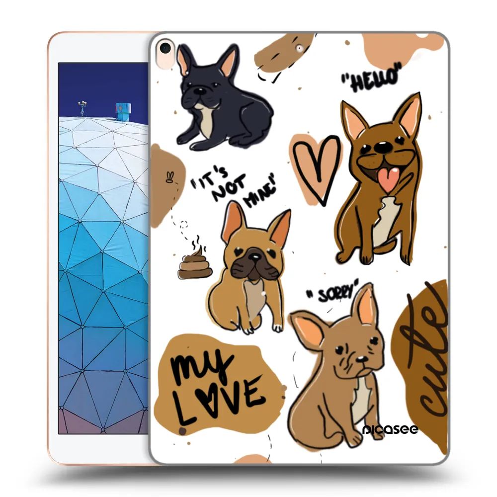 Picasee silikónový prehľadný obal pre Apple iPad Air 10.5" 2019 (3.gen) - Frenchies