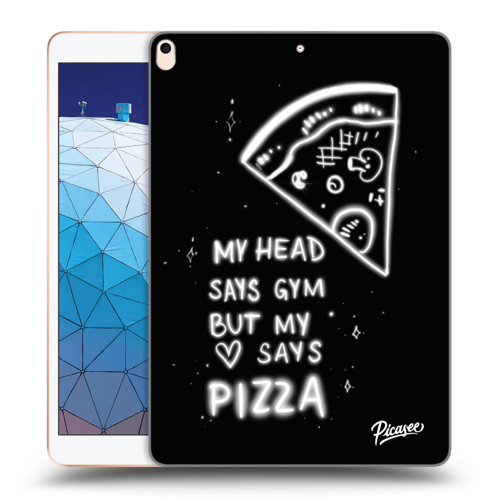 Picasee silikónový prehľadný obal pre Apple iPad Air 10.5" 2019 (3.gen) - Pizza