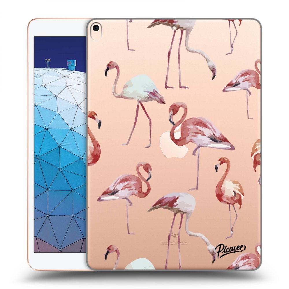 Picasee silikónový prehľadný obal pre Apple iPad Air 10.5" 2019 (3.gen) - Flamingos