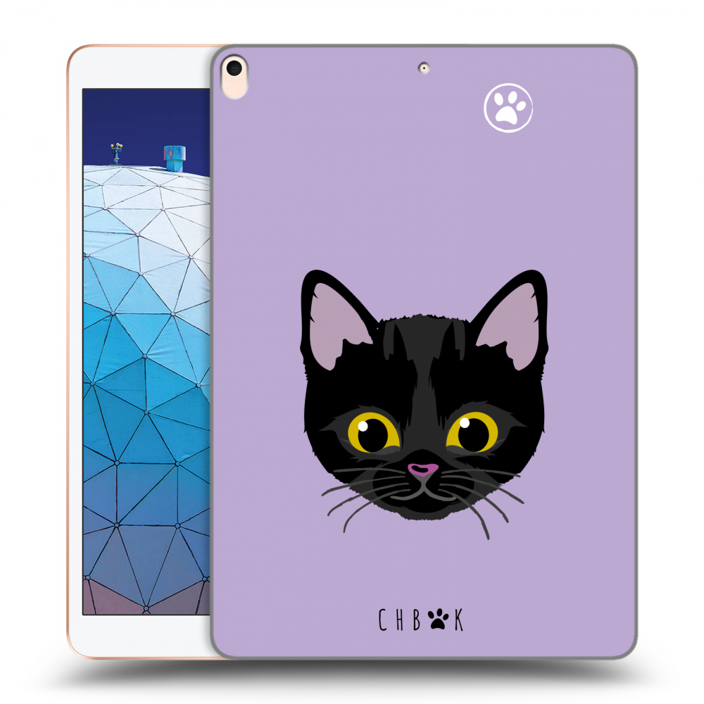 Picasee silikónový prehľadný obal pre Apple iPad Air 10.5" 2019 (3.gen) - Chybí mi kočky - Fialová