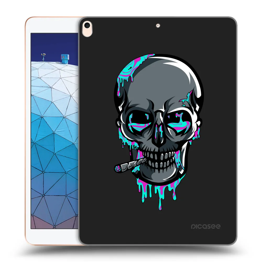 Picasee silikónový čierny obal pre Apple iPad Air 10.5" 2019 (3.gen) - EARTH - Lebka 3.0