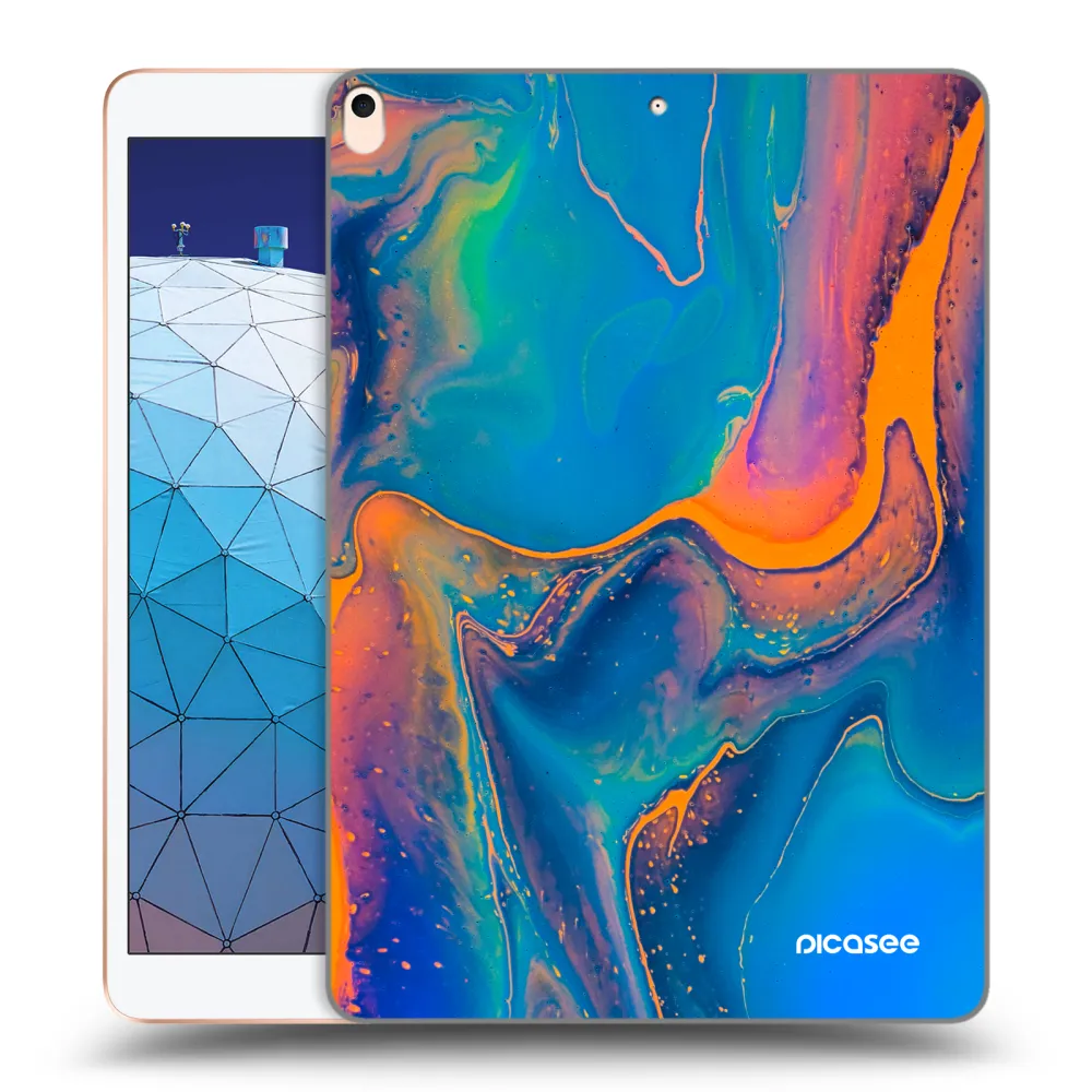 Picasee silikónový prehľadný obal pre Apple iPad Air 10.5" 2019 (3.gen) - Rainbow