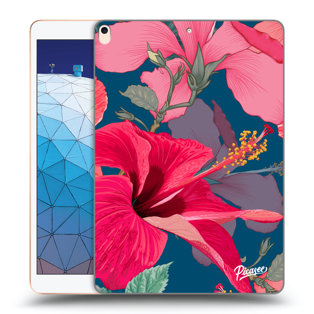 Picasee silikónový prehľadný obal pre Apple iPad Air 10.5" 2019 (3.gen) - Hibiscus