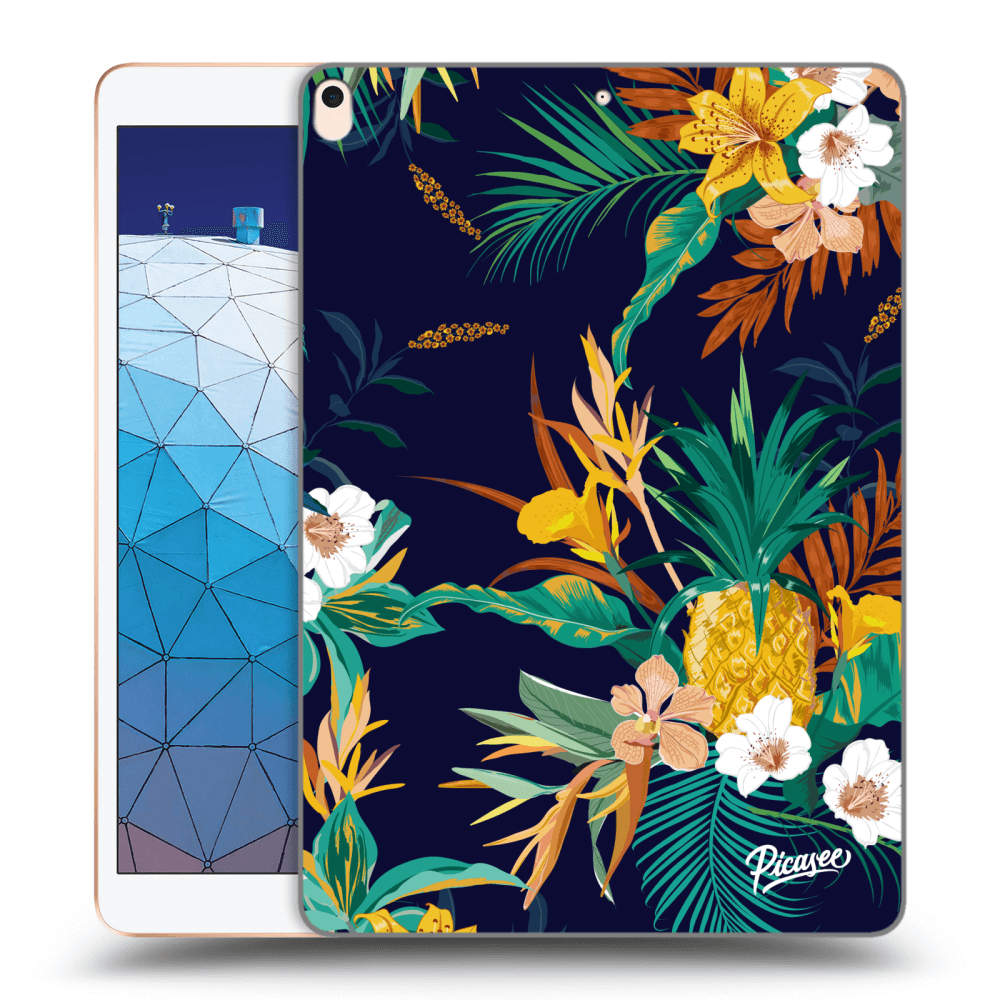 Picasee silikónový čierny obal pre Apple iPad Air 10.5" 2019 (3.gen) - Pineapple Color