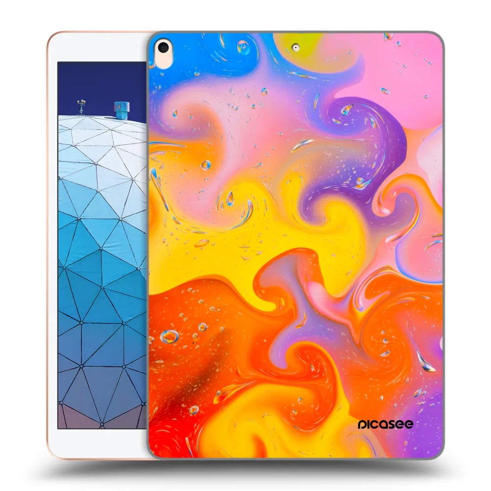 Picasee silikónový prehľadný obal pre Apple iPad Air 10.5" 2019 (3.gen) - Bubbles