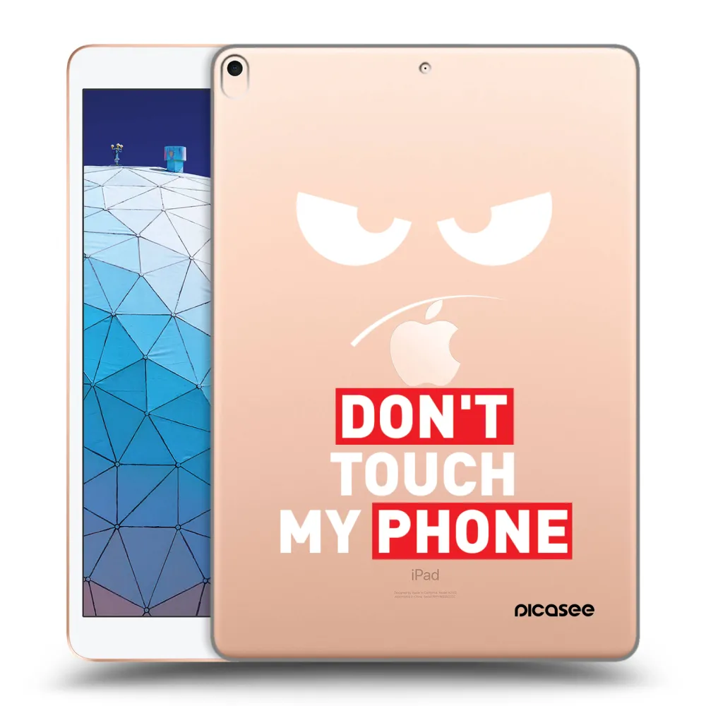 Picasee silikónový prehľadný obal pre Apple iPad Air 10.5" 2019 (3.gen) - Angry Eyes - Transparent