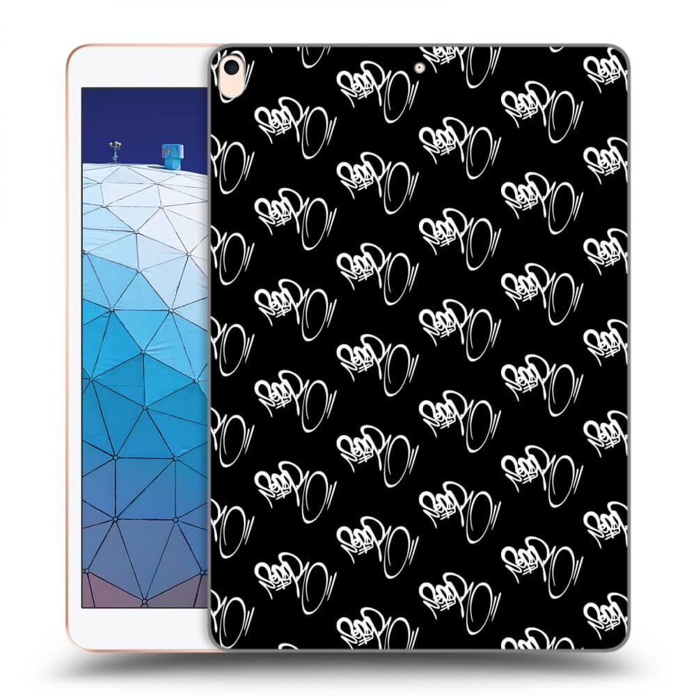 Picasee silikónový čierny obal pre Apple iPad Air 10.5" 2019 (3.gen) - Separ - White On Black
