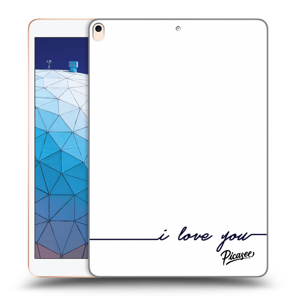 Picasee silikónový prehľadný obal pre Apple iPad Air 10.5" 2019 (3.gen) - I love you