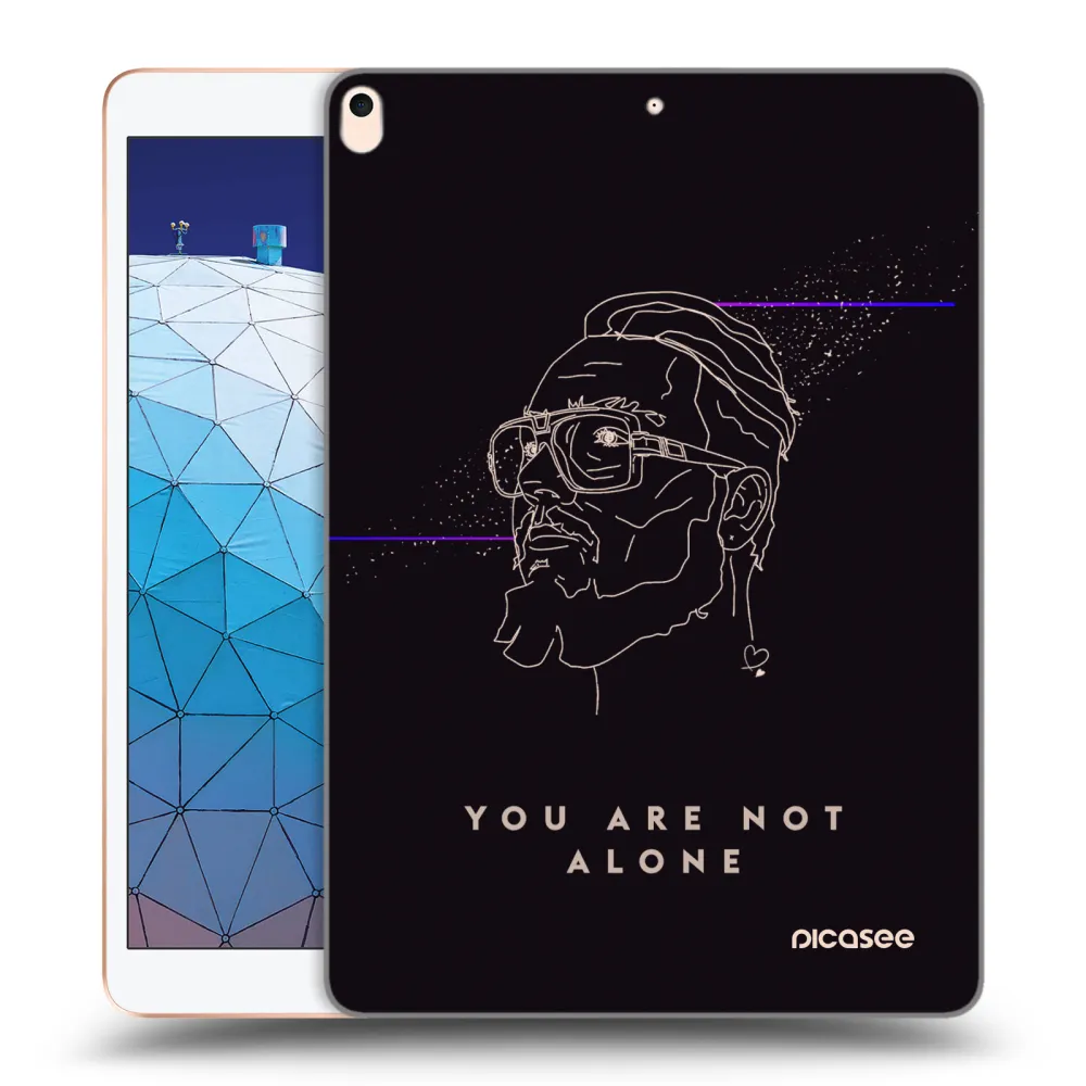 Picasee silikónový prehľadný obal pre Apple iPad Air 10.5" 2019 (3.gen) - You are not alone