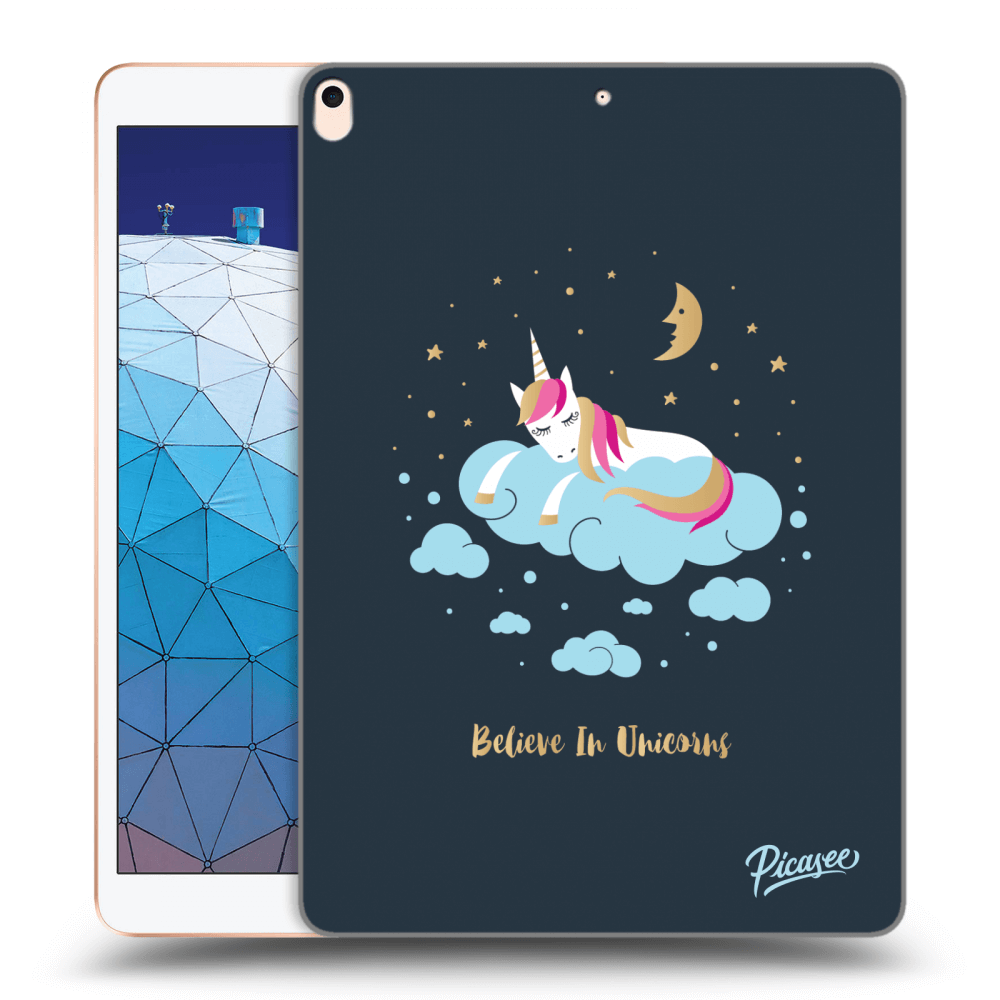 Picasee silikónový prehľadný obal pre Apple iPad Air 10.5" 2019 (3.gen) - Believe In Unicorns
