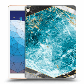 Picasee silikónový čierny obal pre Apple iPad Air 10.5" 2019 (3.gen) - Blue geometry