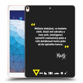 Picasee silikónový čierny obal pre Apple iPad Air 10.5" 2019 (3.gen) - Kazma - MŮŽETE DOKÁZAT, CO BUDETE CHTÍT