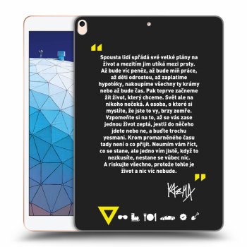 Picasee silikónový čierny obal pre Apple iPad Air 10.5" 2019 (3.gen) - Kazma - BUĎTE TROCHU YESMANI