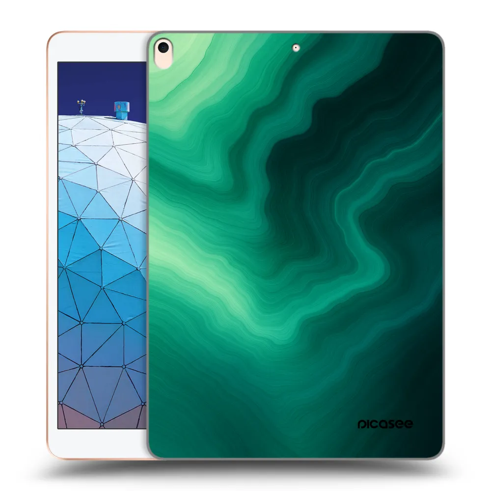 Picasee silikónový prehľadný obal pre Apple iPad Air 10.5" 2019 (3.gen) - Malachite