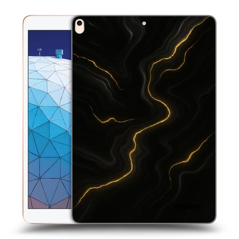 Picasee silikónový prehľadný obal pre Apple iPad Air 10.5" 2019 (3.gen) - Thunder