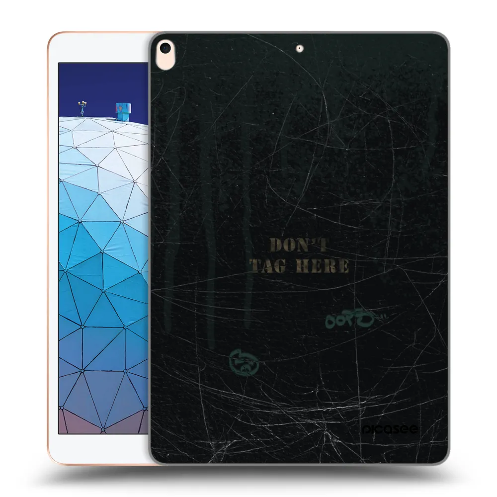 Picasee silikónový prehľadný obal pre Apple iPad Air 10.5" 2019 (3.gen) - DON´T TAG