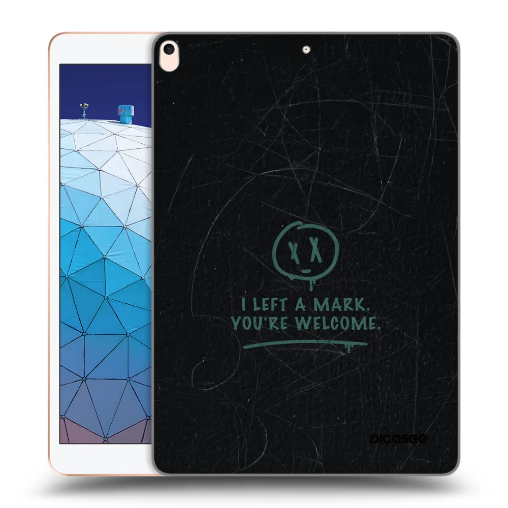Picasee silikónový prehľadný obal pre Apple iPad Air 10.5" 2019 (3.gen) - LEFT A MARK