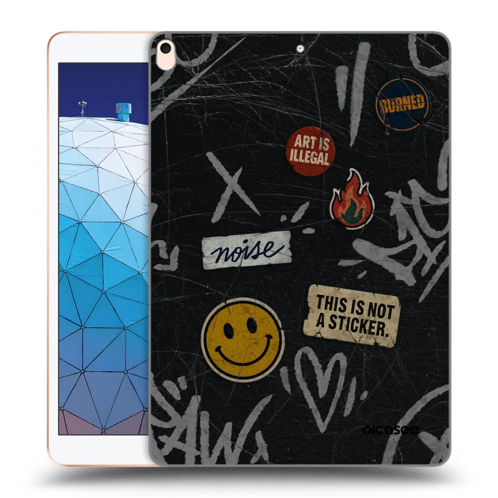 Picasee silikónový prehľadný obal pre Apple iPad Air 10.5" 2019 (3.gen) - STICKERS x TAGS