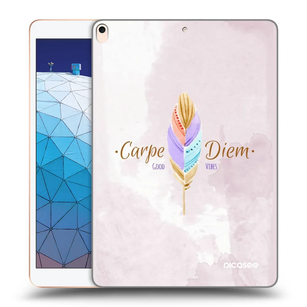 Picasee silikónový prehľadný obal pre Apple iPad Air 10.5" 2019 (3.gen) - Užívaj dňa
