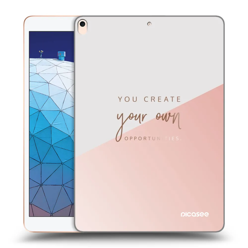 Picasee silikónový prehľadný obal pre Apple iPad Air 10.5" 2019 (3.gen) - Vytvor si svoju vlastnú príležitosť