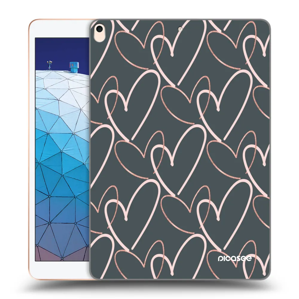 Picasee silikónový prehľadný obal pre Apple iPad Air 10.5" 2019 (3.gen) - Veľa lásky
