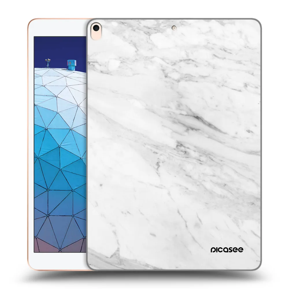 Picasee silikónový prehľadný obal pre Apple iPad Air 10.5" 2019 (3.gen) - White marble