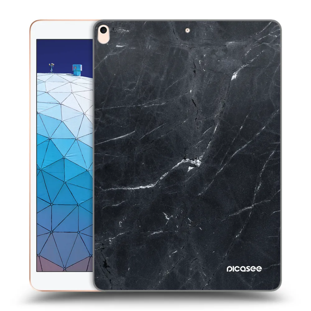 Silikónový prehľadný obal pre Apple iPad Air 10.5" 2019 (3.gen) - Black marble