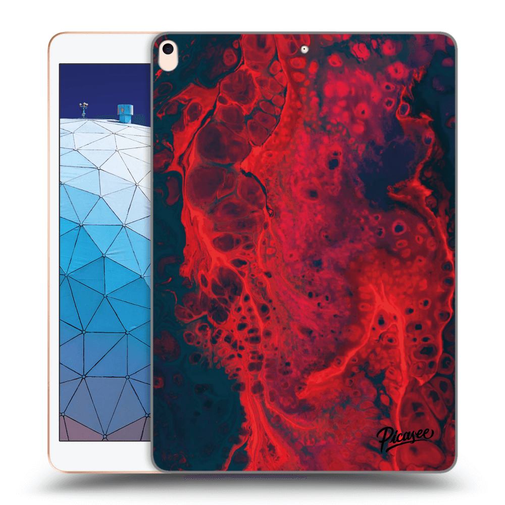 Picasee silikónový prehľadný obal pre Apple iPad Air 10.5" 2019 (3.gen) - Organic red