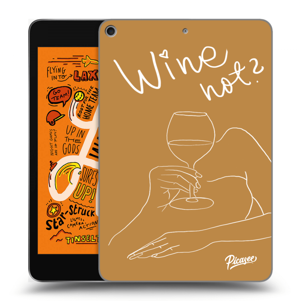 Picasee silikónový čierny obal pre Apple iPad mini 2019 (5. gen) - Wine not