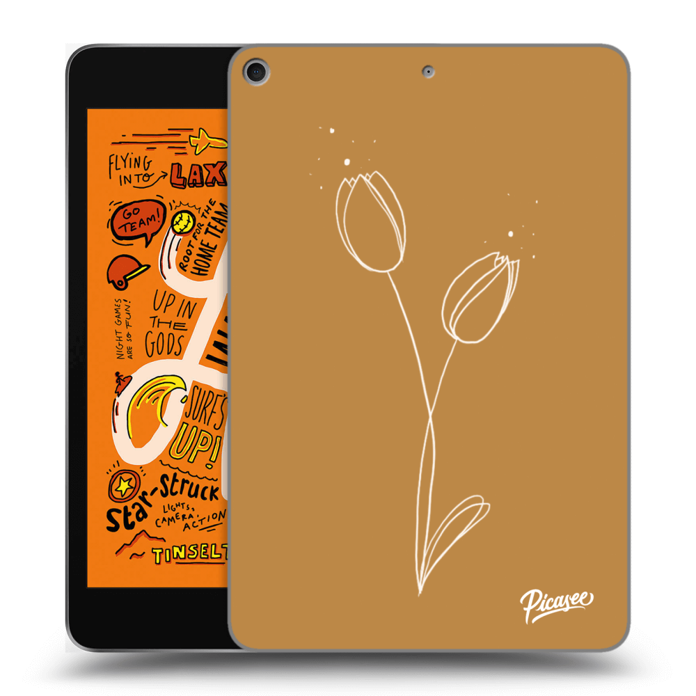 Picasee silikónový čierny obal pre Apple iPad mini 2019 (5. gen) - Tulips