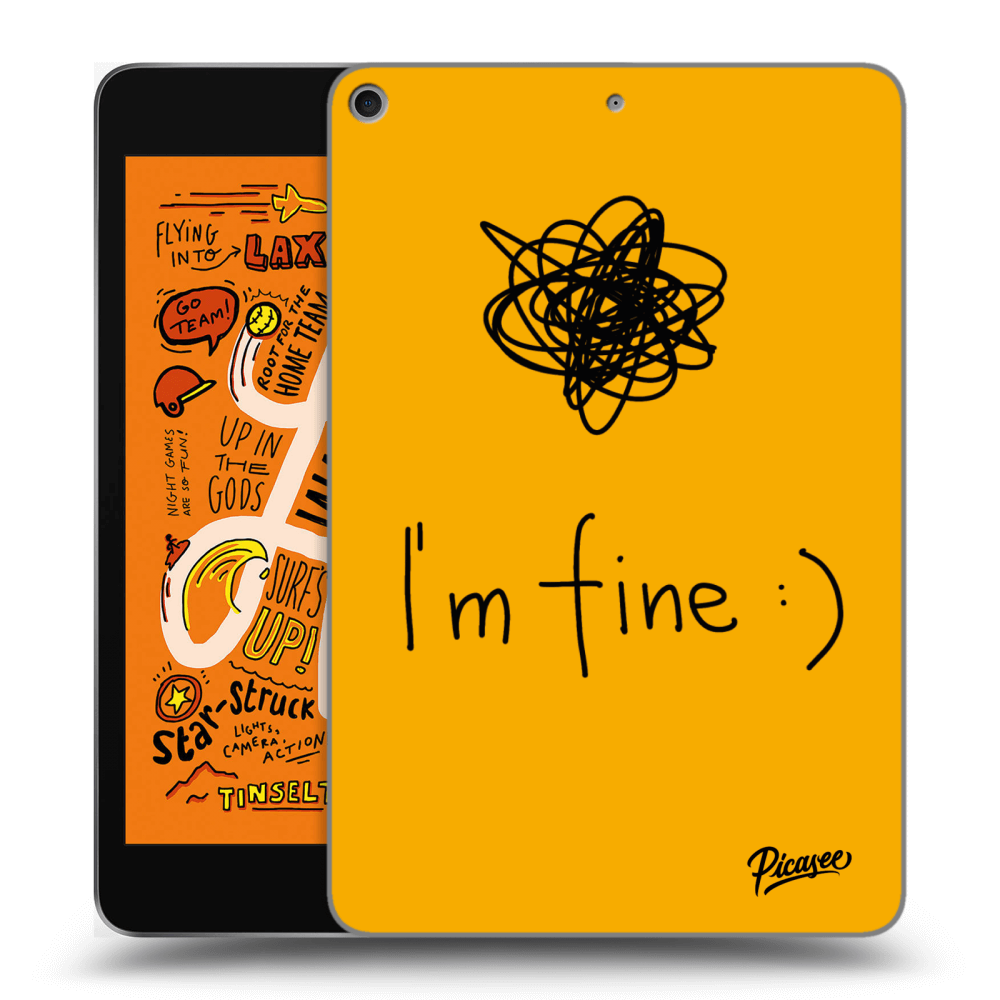 Picasee silikónový prehľadný obal pre Apple iPad mini 2019 (5. gen) - I am fine