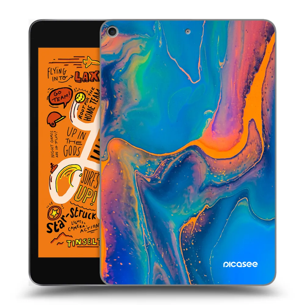 Picasee silikónový prehľadný obal pre Apple iPad mini 2019 (5. gen) - Rainbow