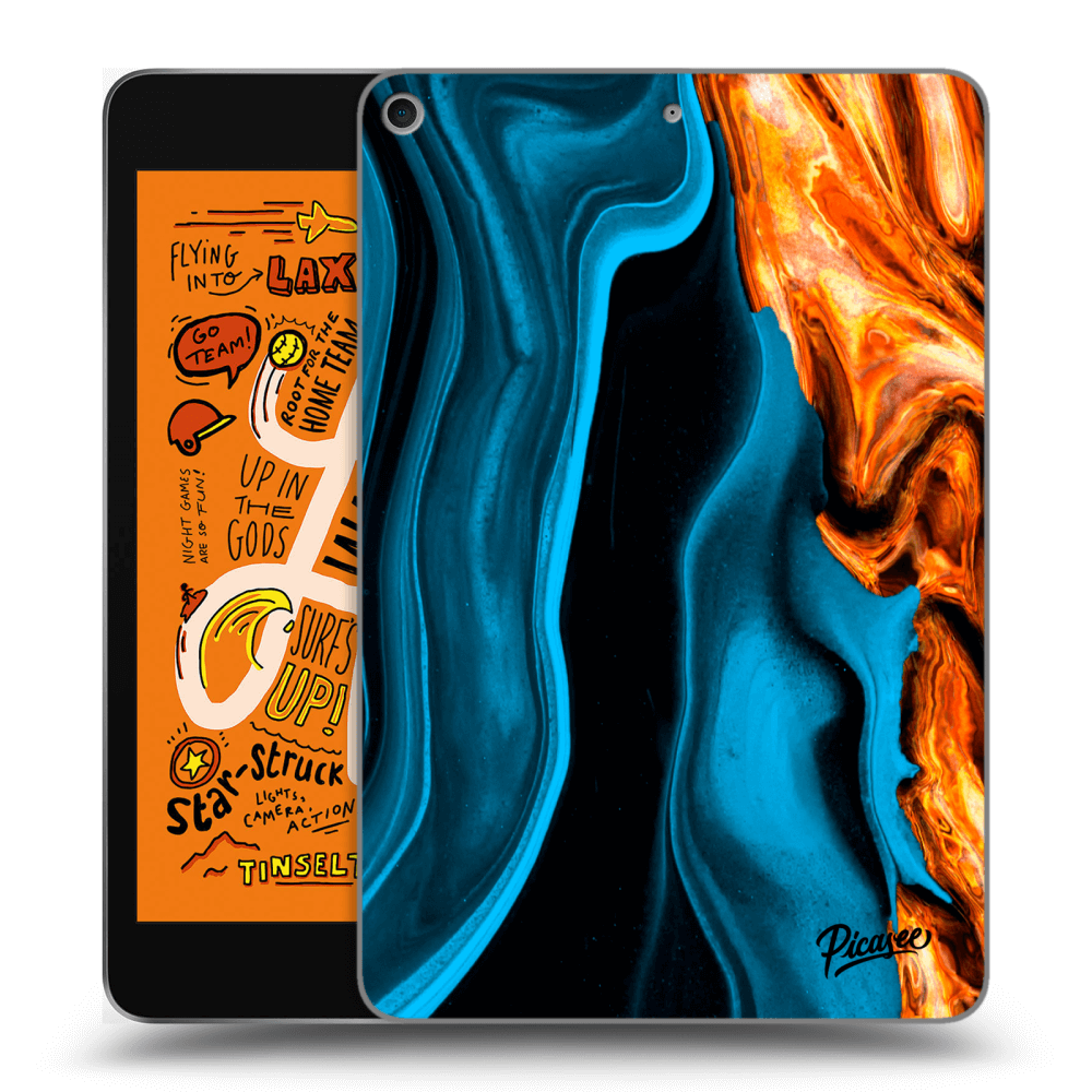 Picasee silikónový čierny obal pre Apple iPad mini 2019 (5. gen) - Gold blue