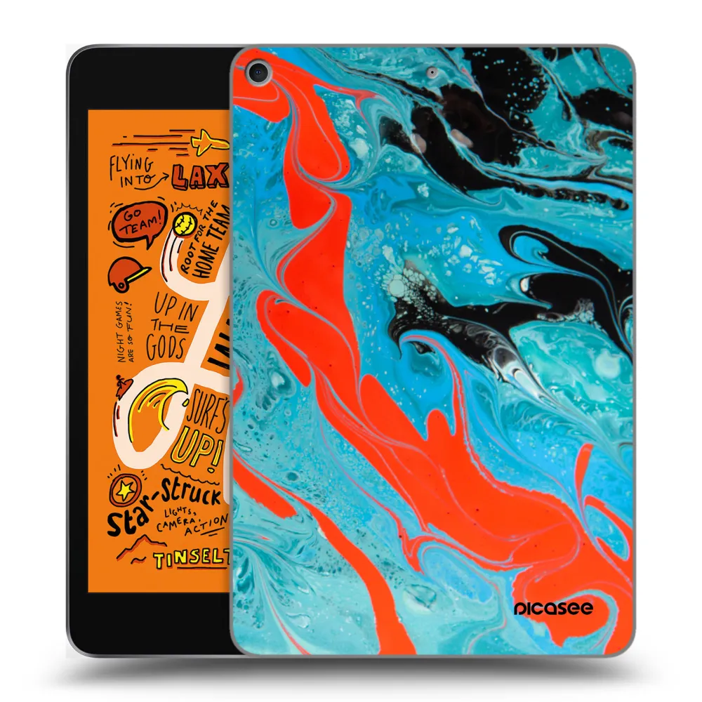 Picasee silikónový prehľadný obal pre Apple iPad mini 2019 (5. gen) - Blue Magma
