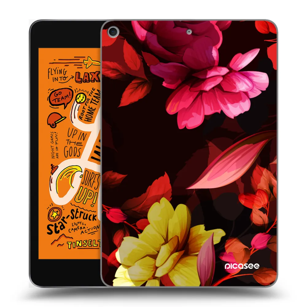 Silikónový prehľadný obal pre Apple iPad mini 2019 (5. gen) - Dark Peonny
