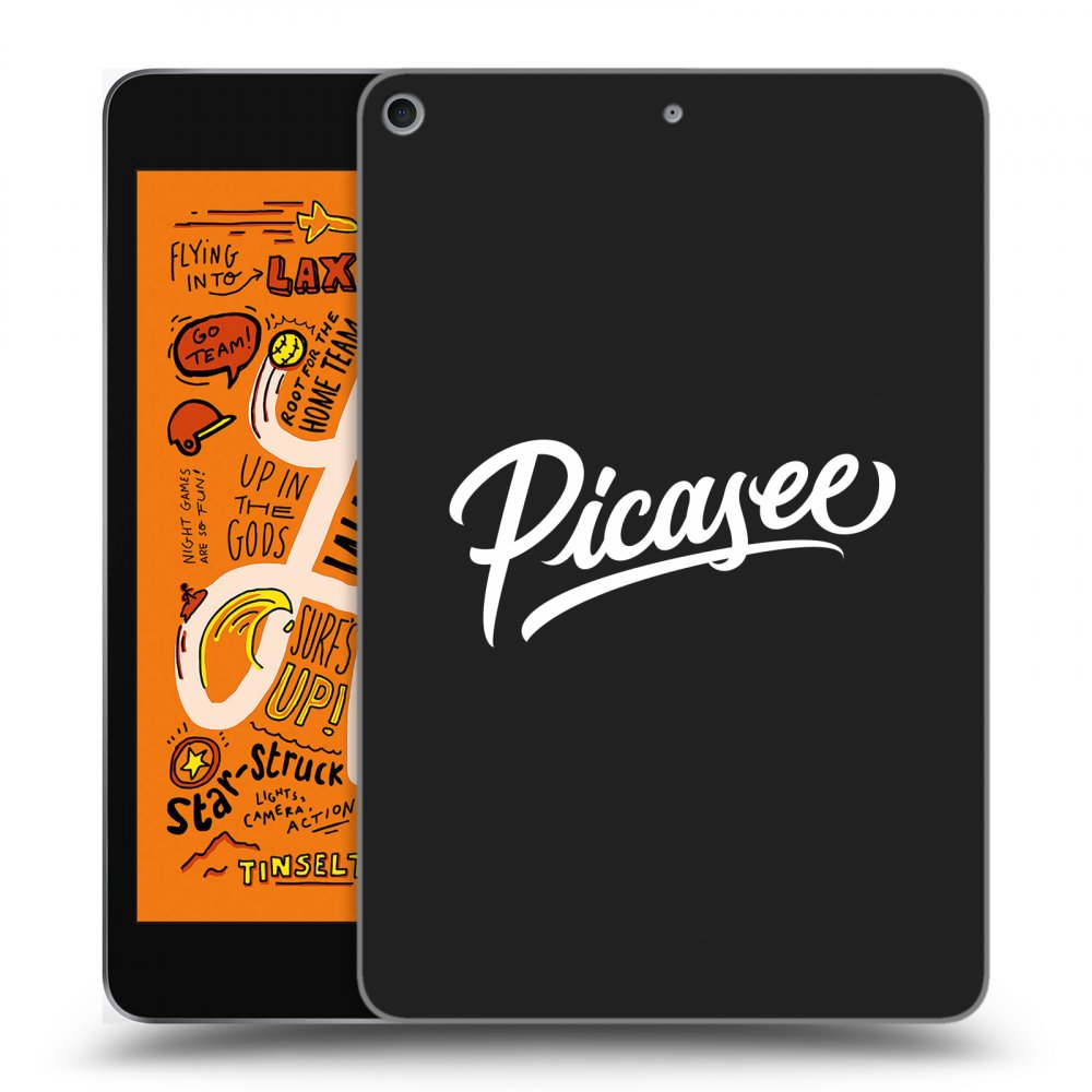 Picasee silikónový čierny obal pre Apple iPad mini 2019 (5. gen) - Picasee - old logo - white